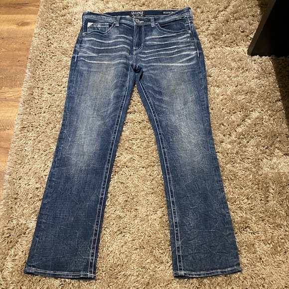 ❌SOLD❌Buckle Salvage Mayhem Straight regular fit mens jeans 36R - Picture 5 of 16